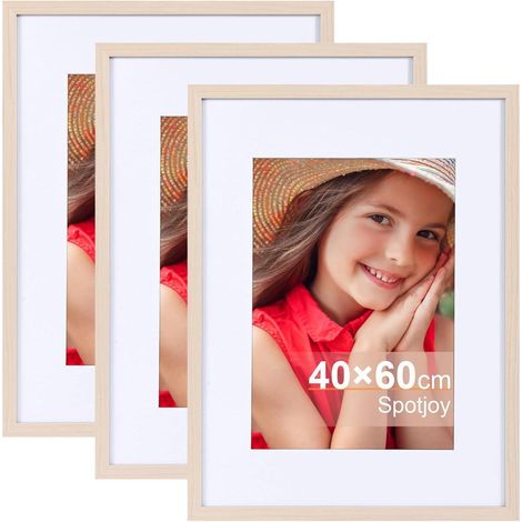 Bilderrahmen 40x60cm Passepartout MDF 3erSet 40x60cm 3x Holz (1/5)