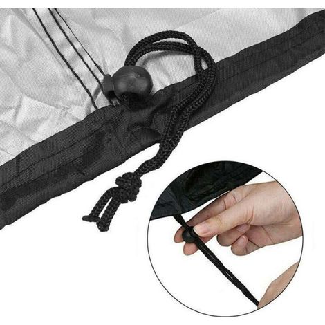 4FT:122x50x105 Housses Cage Lapin, Housse Anti-Poussière pour Cage à Lapin Double Couche Imperméable Extérieure avec Fermeture écla (1/5)