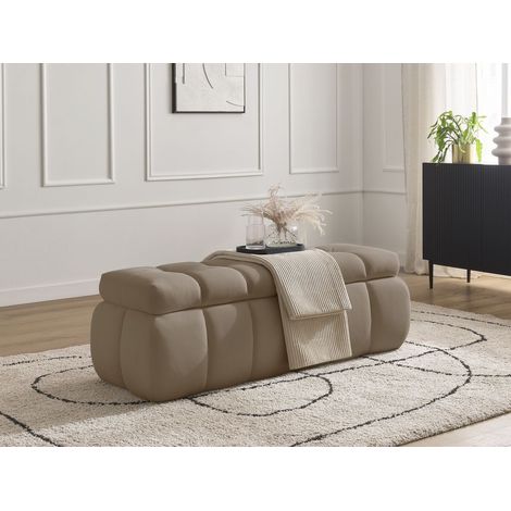 BOBOCHIC - Bout de lit MONT-BLANC tissu mesh Taupe (1/5)