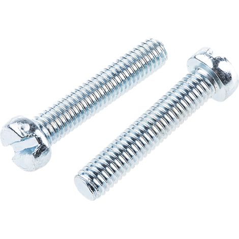 Vis à métaux RS PRO M6 à tête Cylindrique fendue en Acier, 30mm ( Prix pour Sachet de 100 )