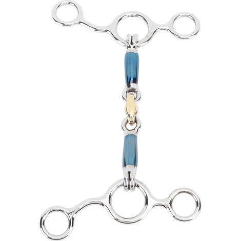 Mors de bride professionnel 125 mm en acier inoxydable pour chevaux, accessoires d'élevage équin (1/5)