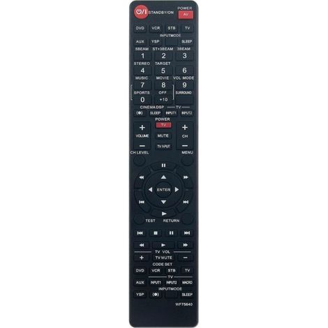 WF75640 Replacement Remote Control for Yamaha Digital Sound Projector Sound Bar WF75640 YSP-800 YSP-1000 YSP800 YSP1000 (1/5)