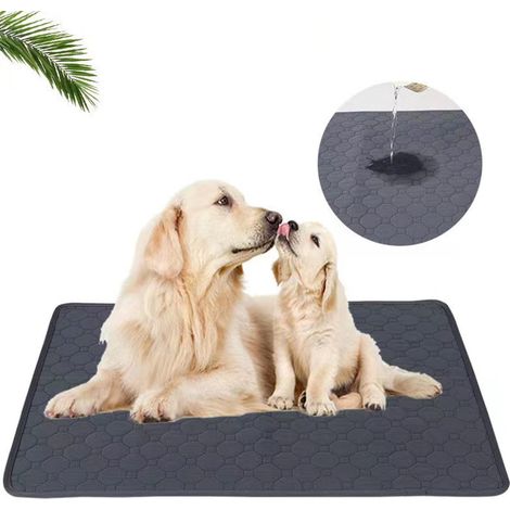 Pee Pad - Training Pad - Washable Reusable Waterproof Absorbent Mat For Dog Crate Puppy Whelping Indoor Use - 60 x 90 cm - Pack Of 1 (1/5)