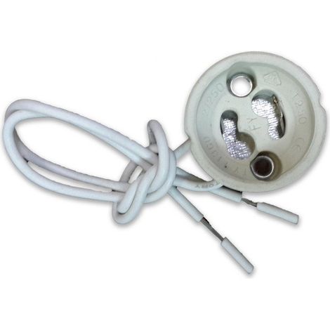 Portalampada GU10 in ceramica con cavi in silicone - V-TAC VT-7888 3423 (1/7)