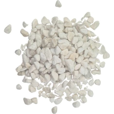 PACK +/- 1T (2 X 500Kg) Galet de Marbre Blanc Pur Ø 4/8 mm - Livraison STANDARD (1/5)