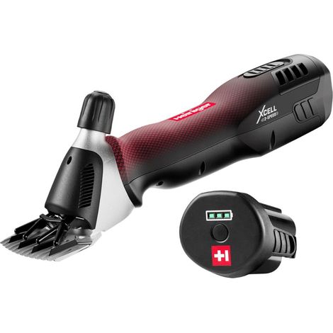 Tondeuse XCELL pour mouton – 2 vitesses 2500/2800 oscillations/min – Autonomie 120 min avec 2 batteries 14,4V – Moteur silencieux et léger – Heiniger (1/4)