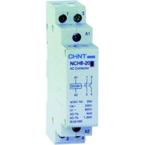 Contactor modular 2NA 20A/230V NCH8-20/20-230 de Chint Electric