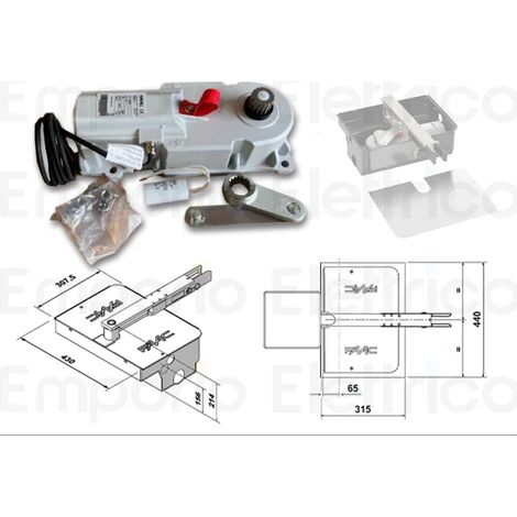faac 2 x motoréducteur 770n 230v 10675201 + caisse 490065 emp10675201box (1/3)