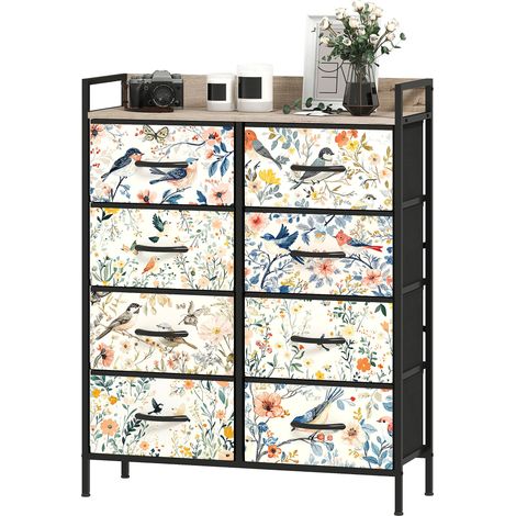 8Drawer Chest of Drawers White (1/5)
