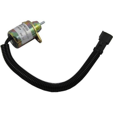 Solenoide de parada y apagado para motor Yanmar. Reemplaza a Thermo King 41-6383. (1/4)