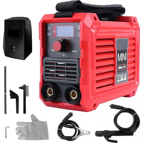 Saldatrice inverter DC - Saldatrice - 250 MMA - 220 V, intensità regolabile fino a 250 A, per saldatura e lavori elettrici (1/5)