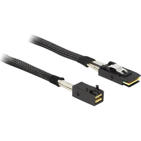 Delock disque dur Câble de raccordement [1x Mini SAS mâle (SFF-8643) - 1x Mini SAS mâle (SFF-8643)] 0.50 m noir A069751 (1/3)