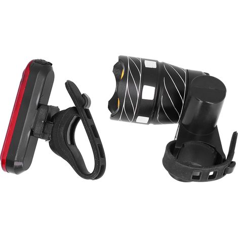Fahrrad-Vorder- und Rücklichtset, USB-aufladbarer Scheinwerfer und Rücklicht für Fahrräder (1/5)