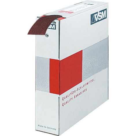 VSM Rouleau en tissu abrasif (A) brun KK 114 F, 40 mm x 25 m, Grain : 120