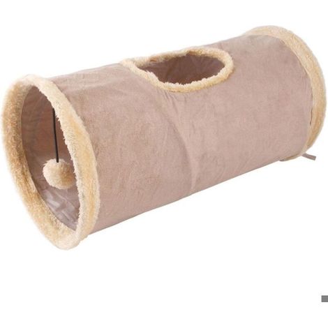 Tunnel pliable pour chat/lapin - Nosheir - Avec 1 trou, jeu pour animaux (1/4)