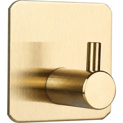 Ensemble porte-serviettes carré en acier inoxydable doré de 14 cm, accessoires de salle de bain (1/4)