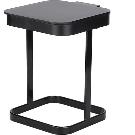 Mini corbeille bureau noir poubelle cuisine table déchets ménager poubelle compacte (1/5)