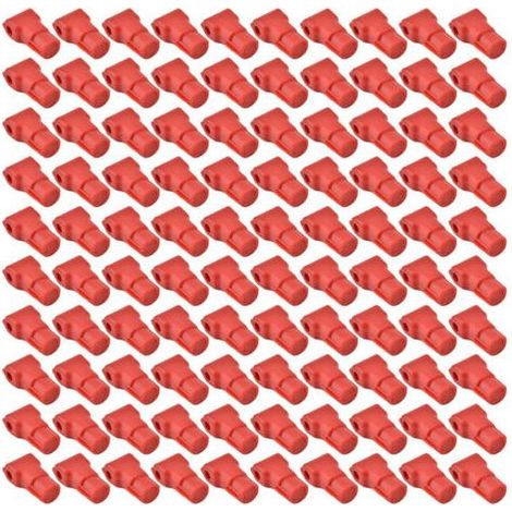Crochet antivol pour téléphone, 100 pièces, verrou pour articles de détail, rouge (7 mm) (1/5)