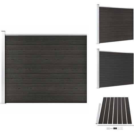 Zaunfelder - Living Zaunelement WPC 175x146 cm Grau (1/5)
