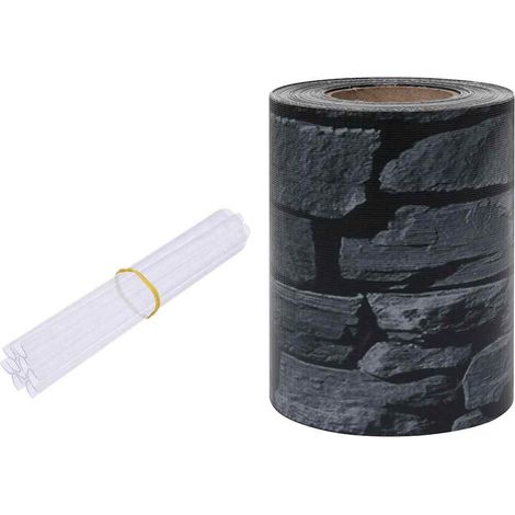 Maison Exclusive - Garten-Sichtschutz PVC 35x0,19 m Stein-Optik G