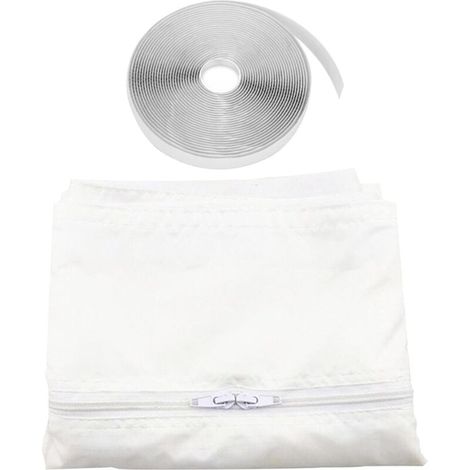Joint Climatiseur Fenêtre Coulissante Tissu Oxford Thermique Adhésif 300 à 400 cm Blanc