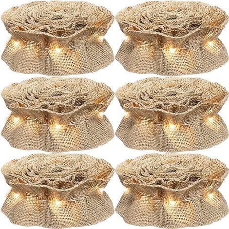 Guirlande de ruban d'arbre de Noël Ornement de Noël à carreaux de buffle, 9 pieds et barre lumineuse 3 m X 6 rouleaux Guirlande de ruban d'arbre à carreaux de buffle, décoration de Noël (1/4)