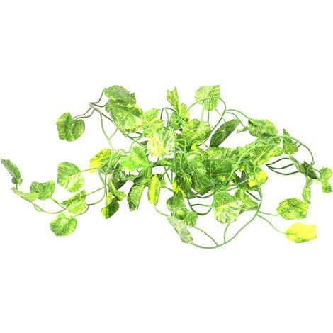 Plante artificielle de 2 mètres de long, feuilles de lierre vert, feuilles de vigne artificielles, feuilles de vigne vierge artificielles, décoration de bar. (1/5)
