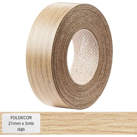 Bordatura per mobili in melaminico effetto rovere con colla termofusibile, 21 mm (5 m) (1/5)