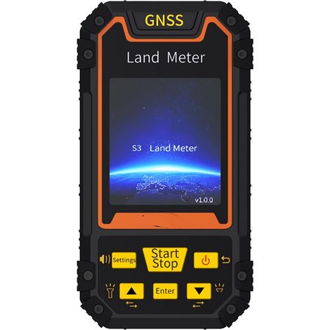 Équipement D'arpentage GPS Portatif, Compteur de Superficie Terrestre S3 avec 4 Modes de Mesure, écran Couleur de 2,4 Pouces, Outil D'arpentage de Récepteur GPS GNSS
