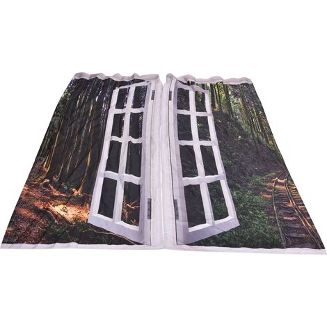 Rideaux occultants, panneaux de rideaux décoratifs pour chambre, salon, bureau, hôtel (1/5)