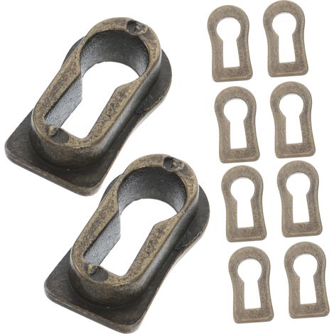 LIFKOME Lot de 10 cache-serrures style antique en alliage zinc (1/5)