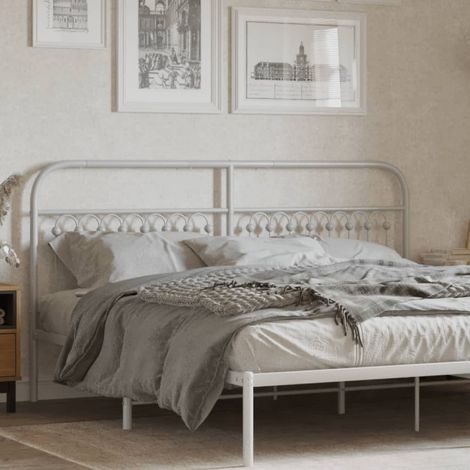 Tête de lit métal blanc 180 cm vidaXL (1/6)