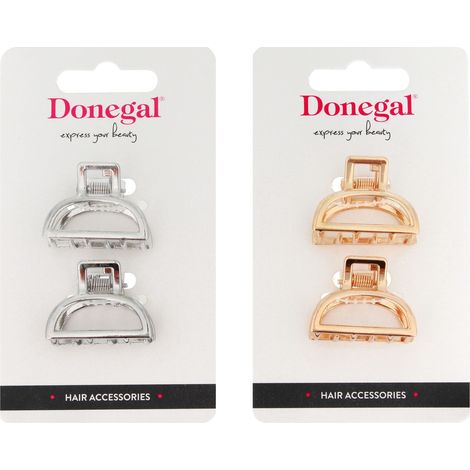 Ornements pour cheveux DONEGAL - mini barrettes (FA-5702) - 1 paquet - 6 pièces