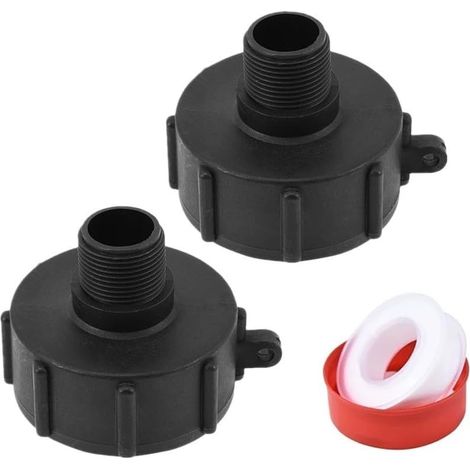 Raccord Réservoir 3/4 Pouces Plastique avec Joint - Adaptateur pour ibc Étanche pour Conteneur pour industriel (5) (1/5)