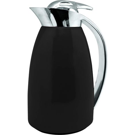 Caraffa termica a doppia parete in acciaio inox e interno in vetro. (1/2)
