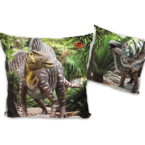 Almohada con relleno y cremallera - Mundo prehistórico de los dinosaurios (carmani)