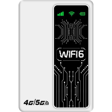 4G Portable WiFi Southeast Asia/Libya Router Wireless Portable Mobile MIFI Supports SIM Card -- M20 White-E Eurasia Edition (1/2)