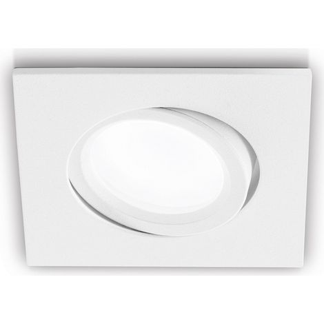 Faretto incasso led moderno gea led orim q gfa051 gu10 spot orientabile alluminio cartongesso (1/5)