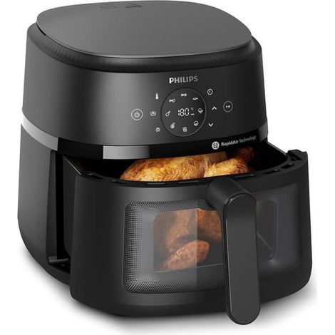 Air Fryer - Philips - Série 2000 NA230/00 - 6.2 L - 13 façons de cuisiner - Technologie Rapid Air (1/5)