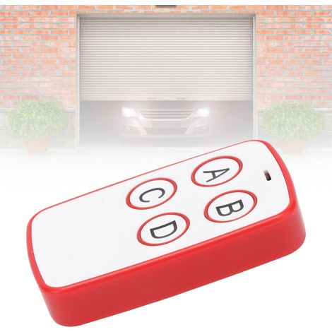 Télécommande sans fil 315M pour volets roulants électriques, portes de garage et barrières - Clé télécommande universelle (rouge) (1/5)