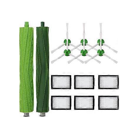Zubehörpaket für Roomba E5 E6 i3 i3+ i7 j7 j7+ e5154 e5158 Komplettes Ersatzteilset für Ersatzteile, Seitenbürsten, Filter