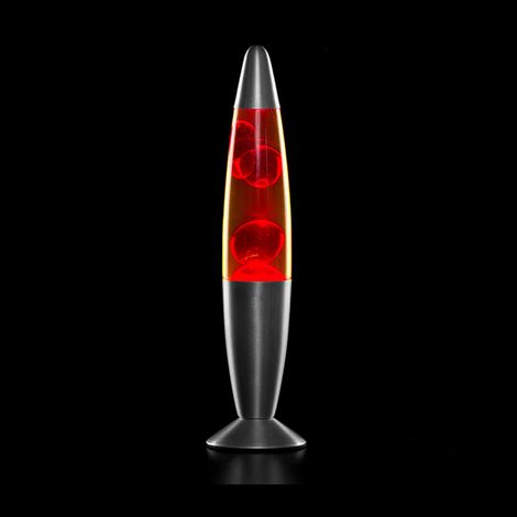 Lampe à lave rouge au design rétro avec cordon d'alimentation extra-long