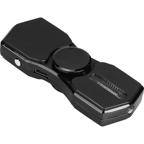 Briquet rechargeable anti-stress tendance avec lampe de secours, cadeau pour homme, noir (1/5)