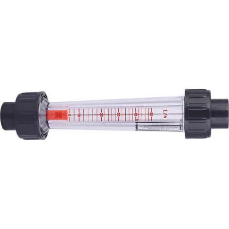 Débitmètre à tube plastique LZB-15(D) - Mesure de débit de liquide haute précision - Résistant aux acides et aux alcalis - 5-50 L/h (1/5)