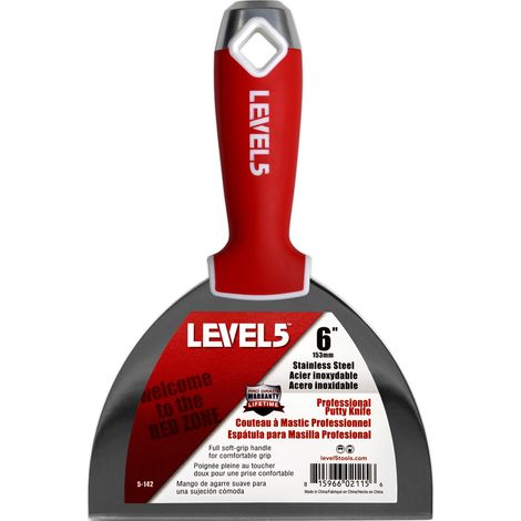 LEVEL5 Spachtel aus Edelstahl 6"/152mm weicher Griff 5-142 (1/3)
