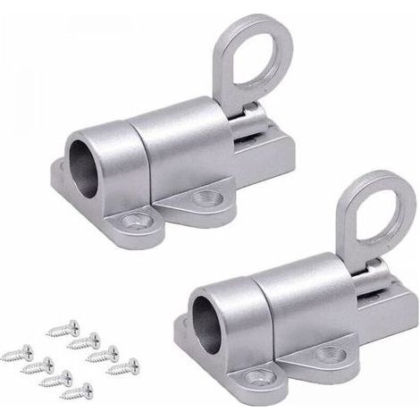 Automatisches Aluminium-Türschloss, 2-teiliger Federriegel, Rückprall-Türschloss, selbstverriegelndes Türschloss, für Balkontüren (1/5)