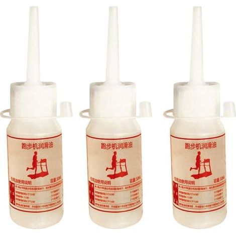 Lot de 3 lubrifiants pour tapis de course, huile de silicone 30 ml, outil d'entretien portable pour tapis de course de salle de sport SQBB (1/5)