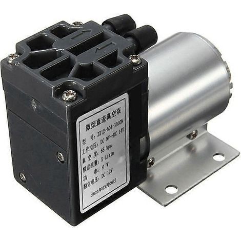 Mini pompe à vide 65-120 kPa DC12V 6W avec support (1/5)