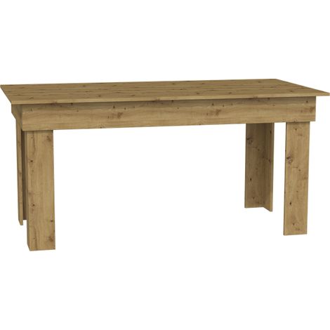 RHEA - Dining table kitchen living room 160x80x75cm - Scandinavian style modern dining table for 6 - Artisan