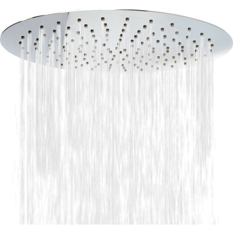 Schulte Kopfbrause rund 40x40 cm, Chromoptik, schwenkbarer Duschkopf, Regendusche (1/5)